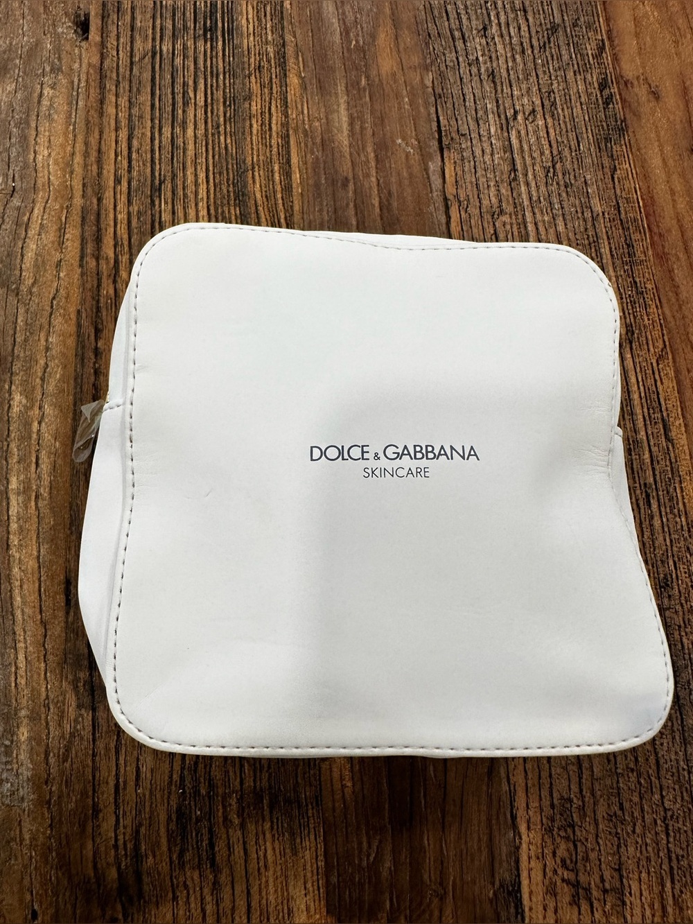 Dolce & Gabbana White Skincare Pouch with Logo